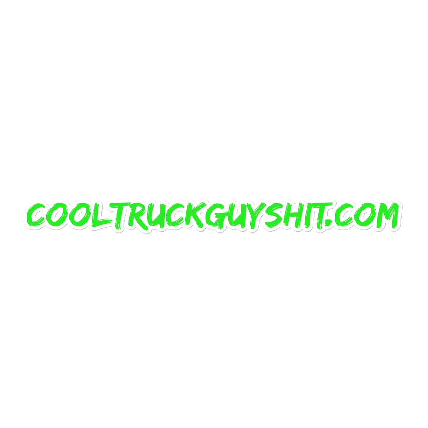 Cooltruckguyshit.com Kiss-cut Stickers