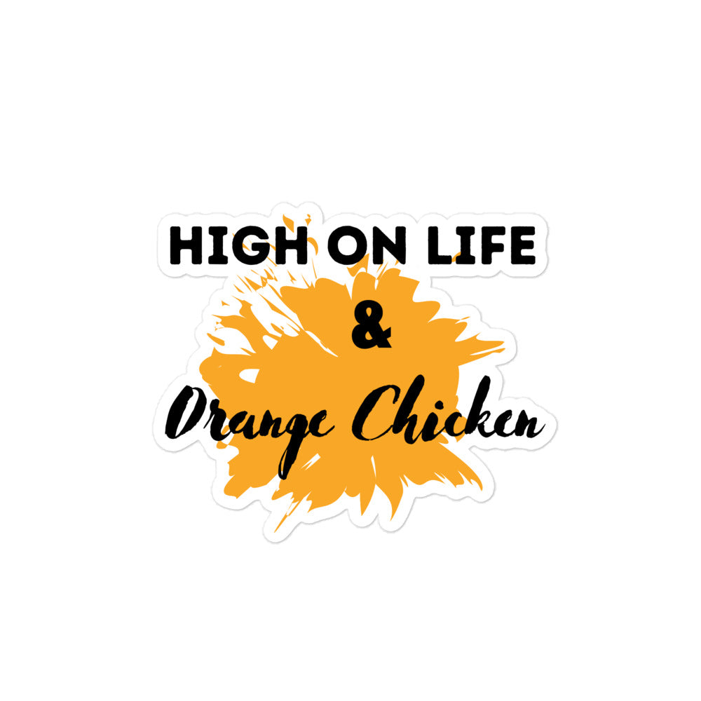 High On Life & Orange Chicken Kiss-Cut Stickers