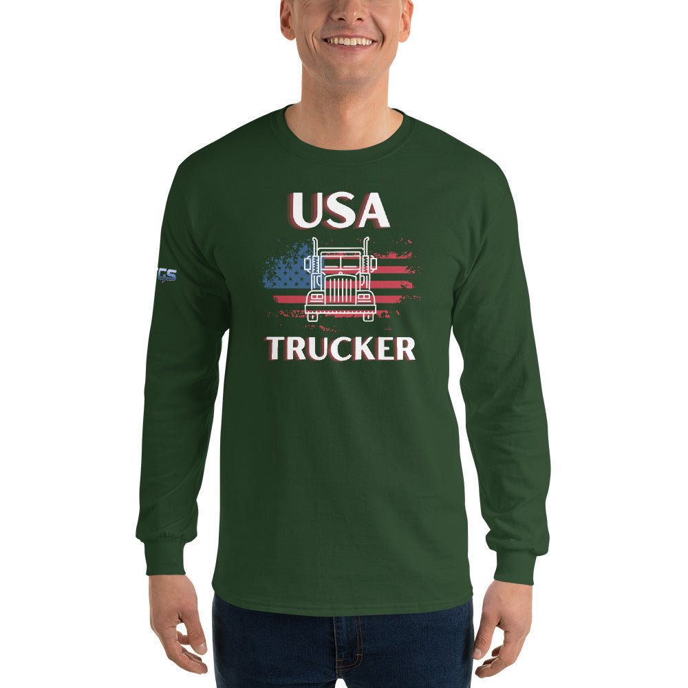USA Trucker Unisex Long Sleeve Shirt