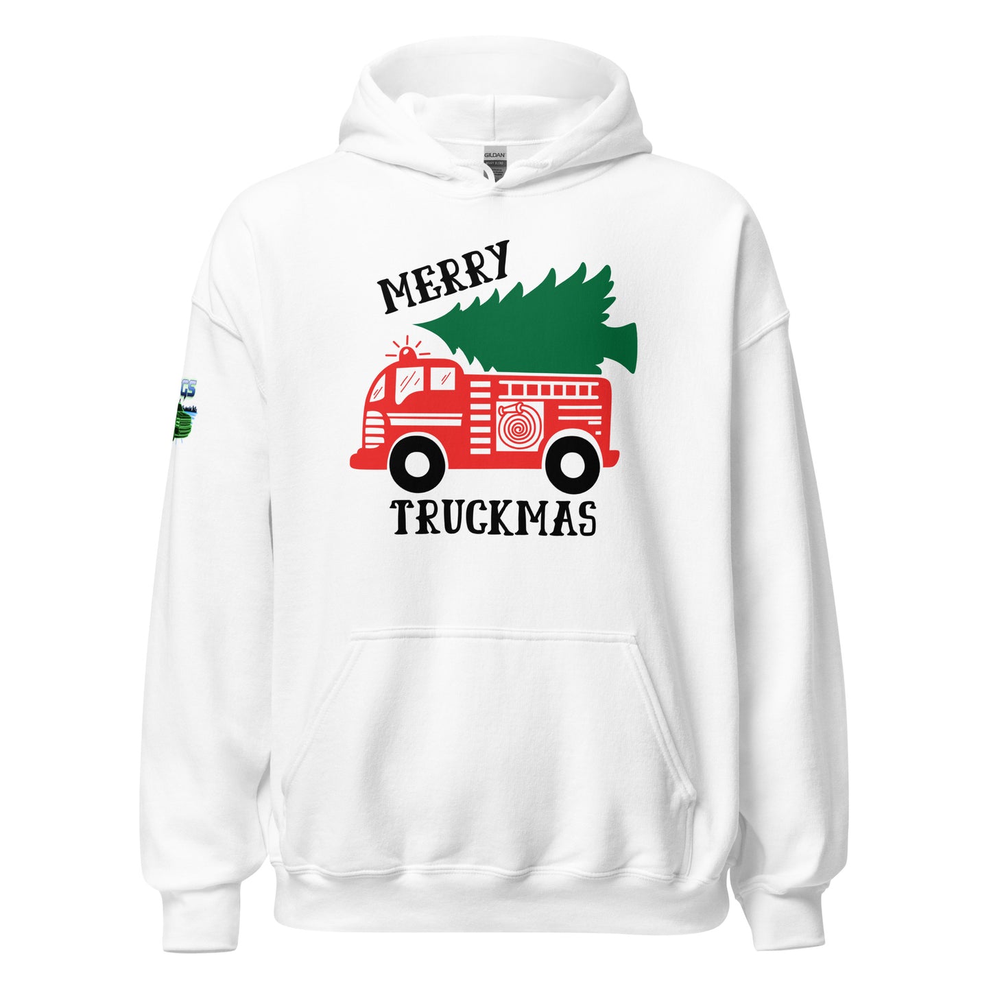 Merry Truckmas Firetruck Unisex Hoodie