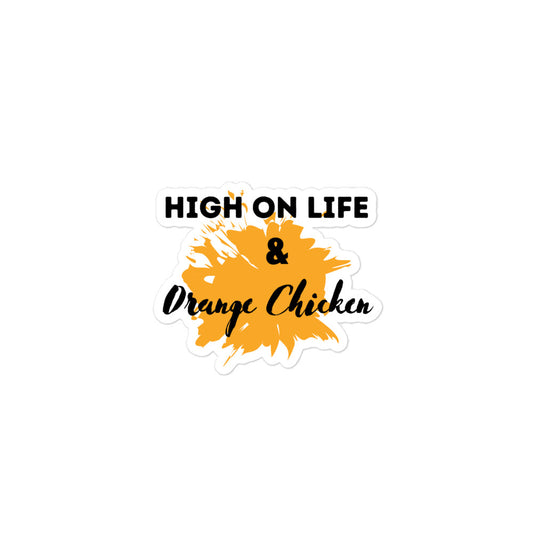 High On Life & Orange Chicken Kiss-Cut Stickers