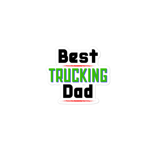 Best Trucking Dad Kiss-cut Stickers