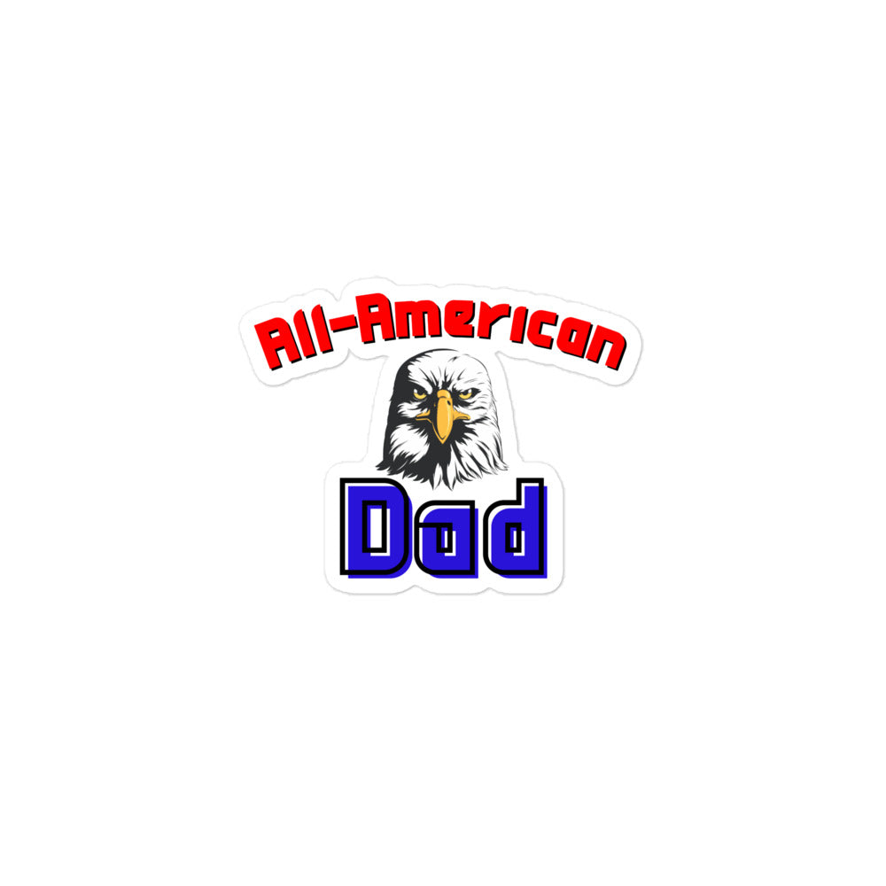 All-American Dad Kiss-Cut Stickers