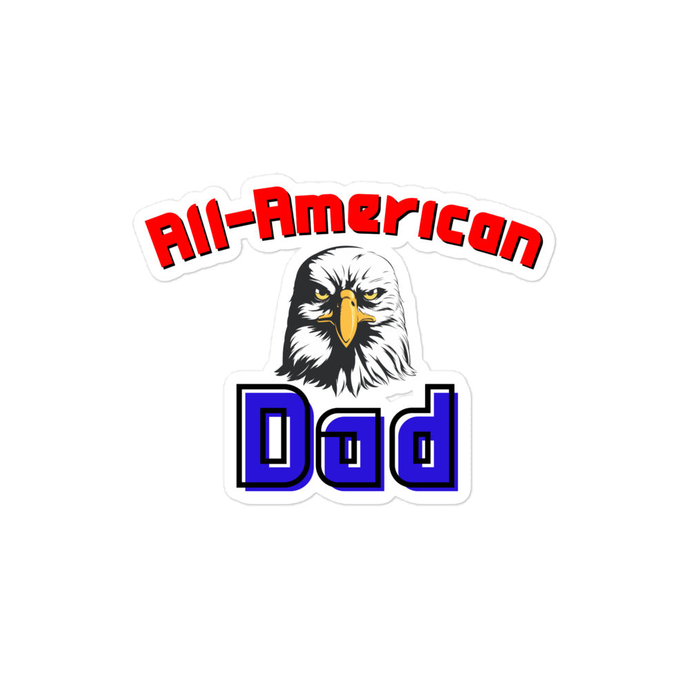 All-American Dad Kiss-Cut Stickers