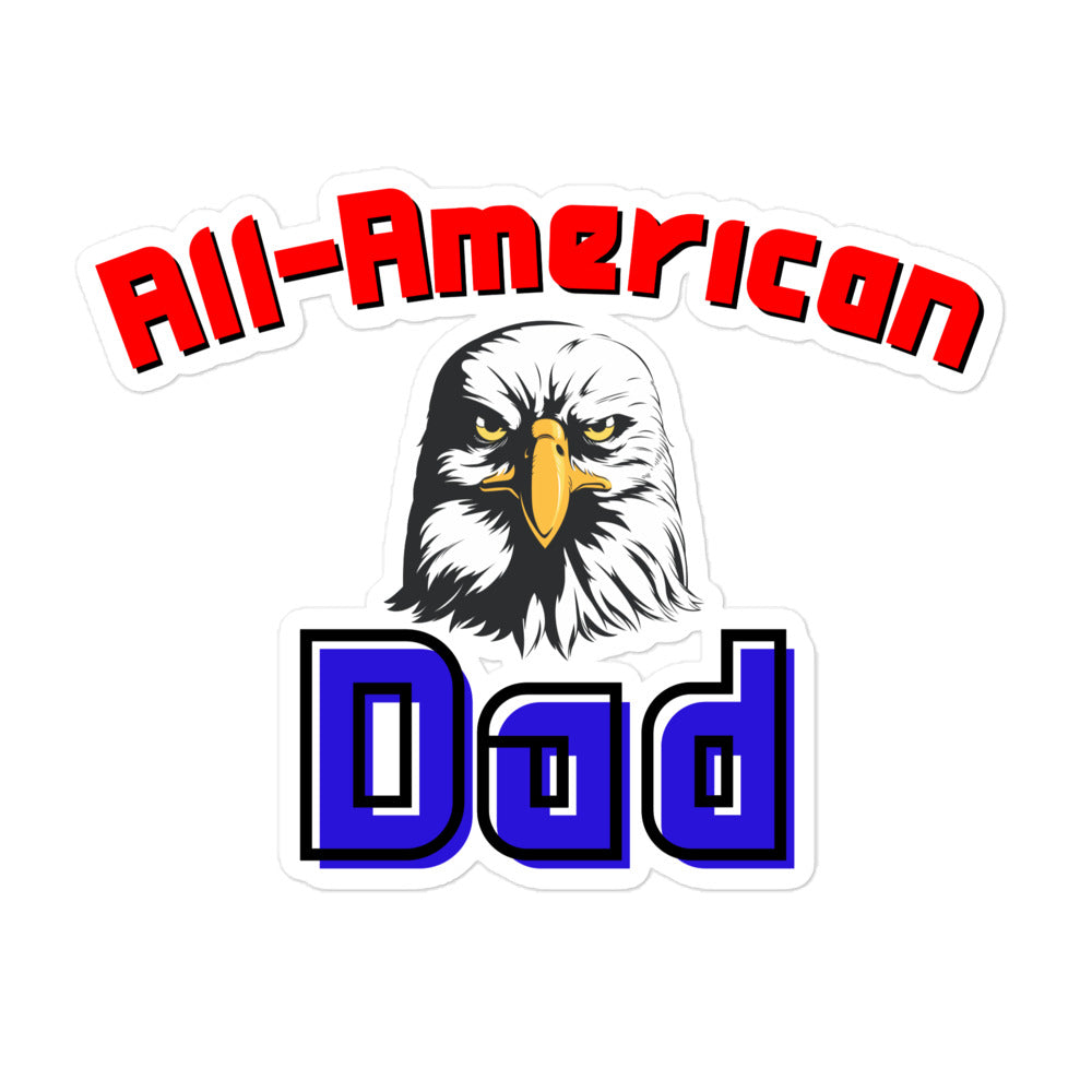 All-American Dad Kiss-Cut Stickers