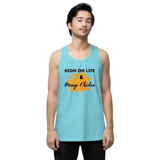 High On Life & Orange Chicken Unisex Premium Tank Top