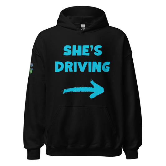 She's Driving Unisex Gildan Hoodie