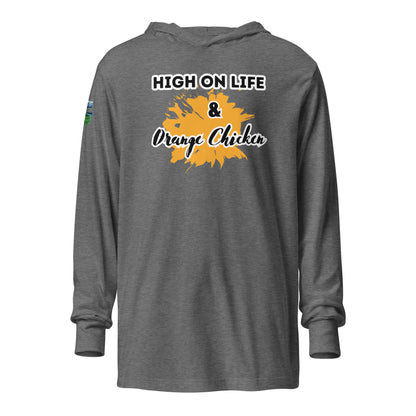 High On Life & Orange Chicken Hooded Long-sleeve Tee